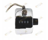 Hand Number 4 Digit Display Number Chrome Counter or Golf Stroke Clicker